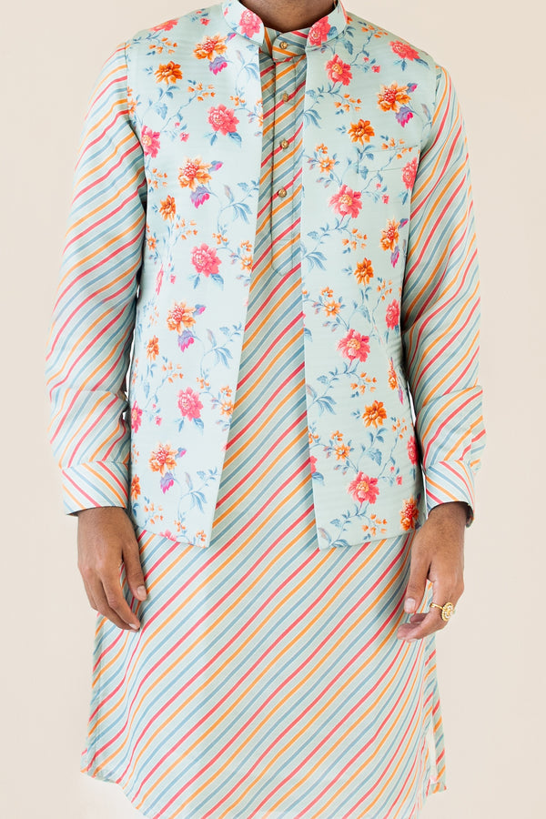 Carnival Bloom Light Blue Kurta