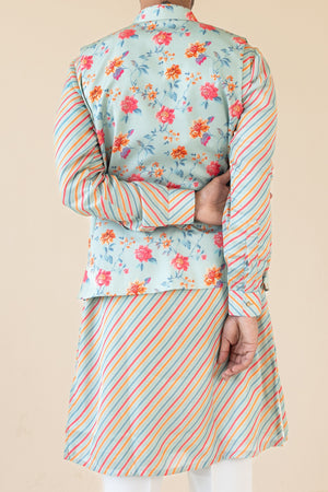 Carnival Bloom Light Blue Kurta