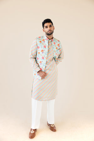 Carnival Bloom Light Blue Kurta