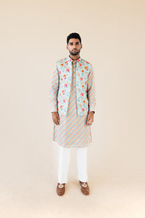 Carnival Bloom Light Blue Kurta