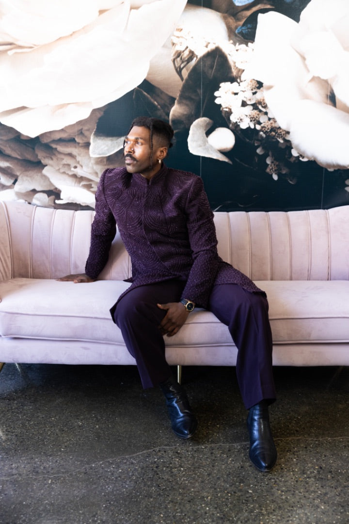 Plum Majesty Sherwani