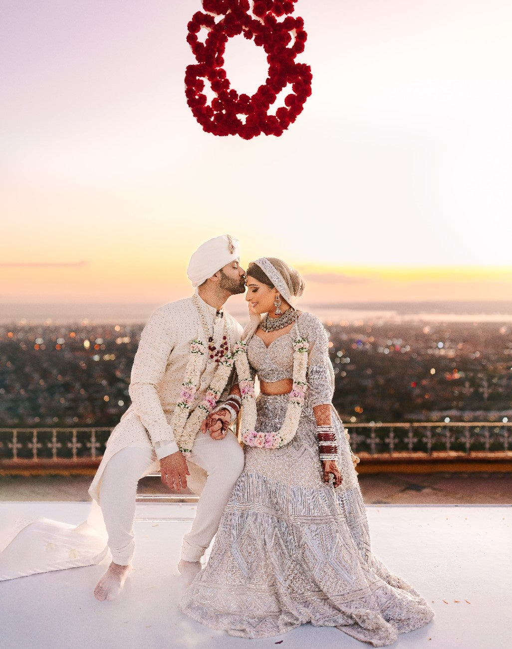 groom sherwani dress Silver 3-Leaf Sherwani – Unique Modern Groom Sherwani in New York