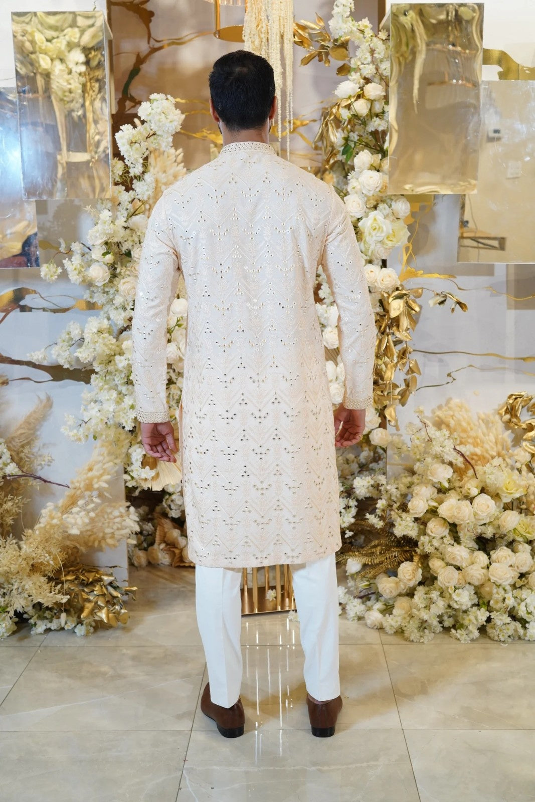 Yellow 3-Panels Kurta