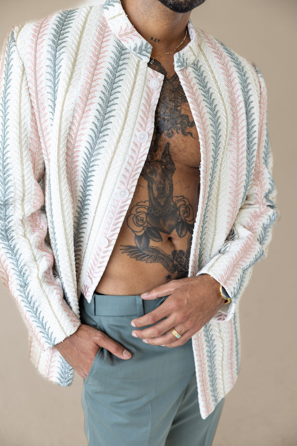 Frosted Fern Sherwani & Kurta