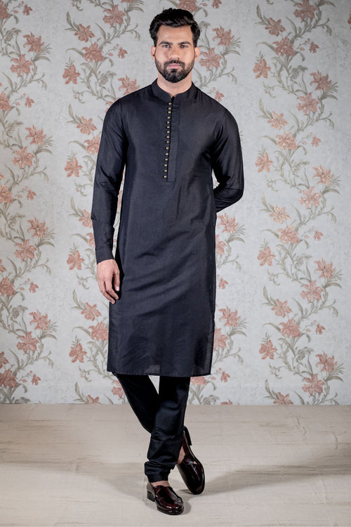 Classic Black Kurta