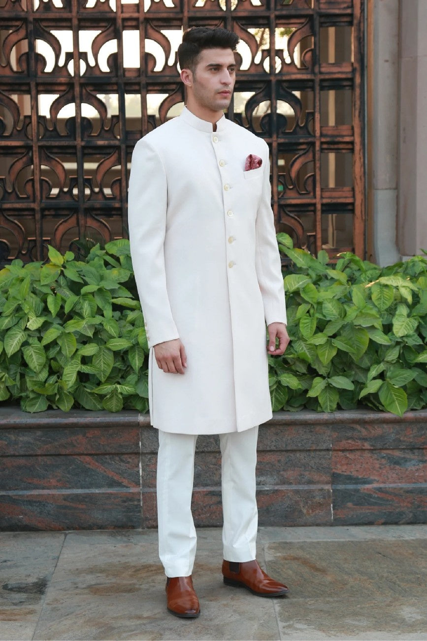 Timeless Light Peach Sherwani