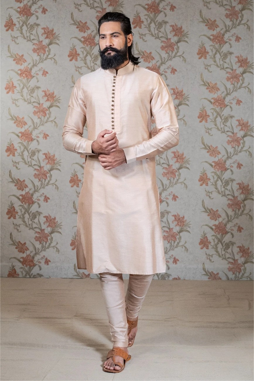 Classic Peach Kurta
