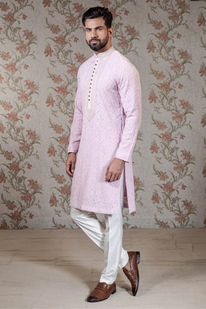 Light Pink Chikan Kurta