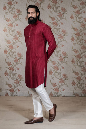 Red Kurta Set