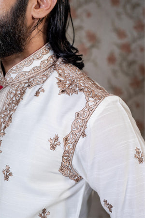 White Bengali Kurta Dhoti