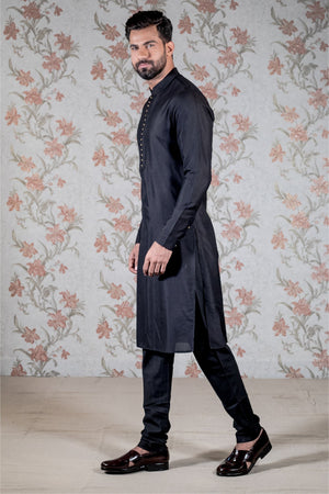 Classic Black Kurta