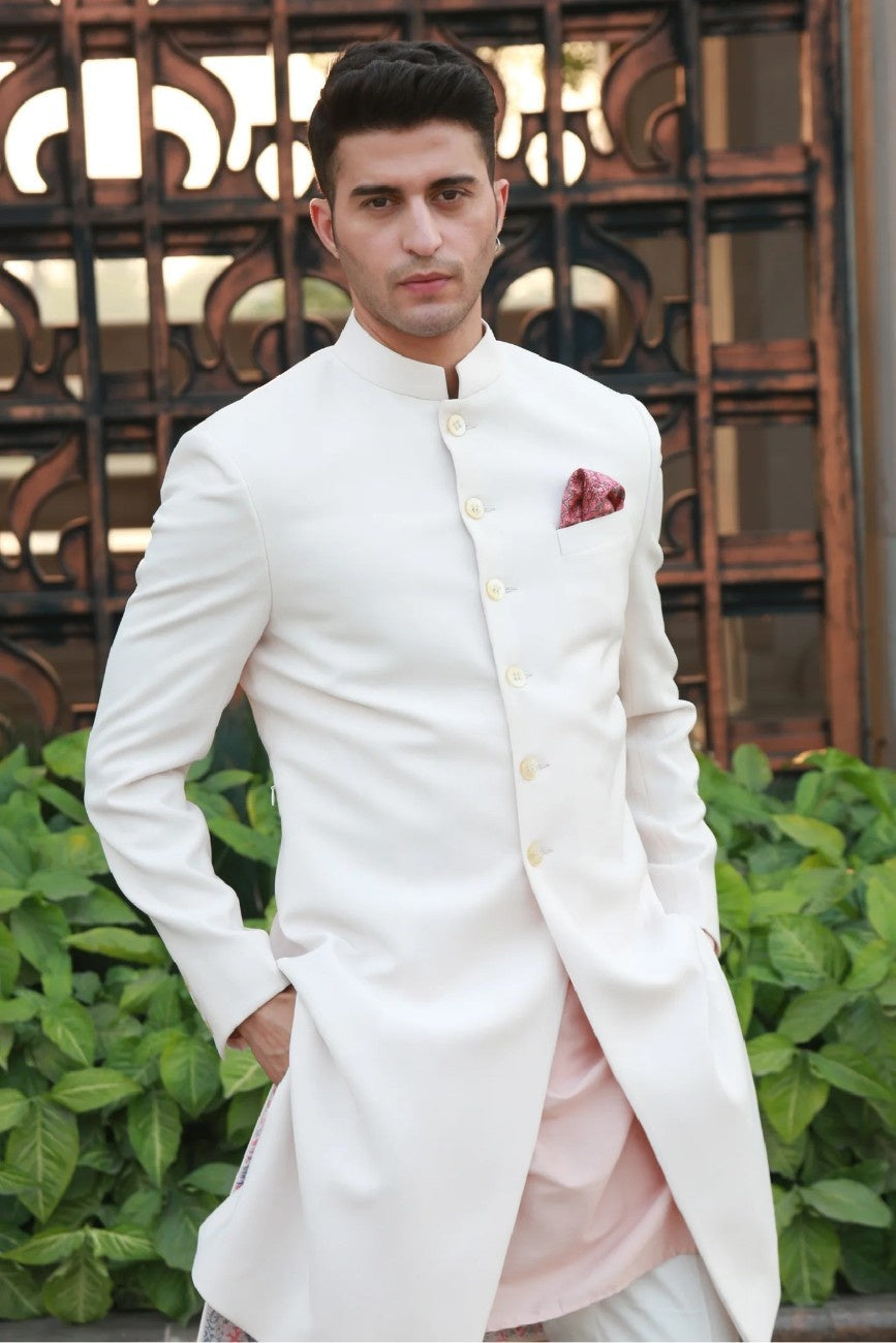 Timeless Light Peach Sherwani