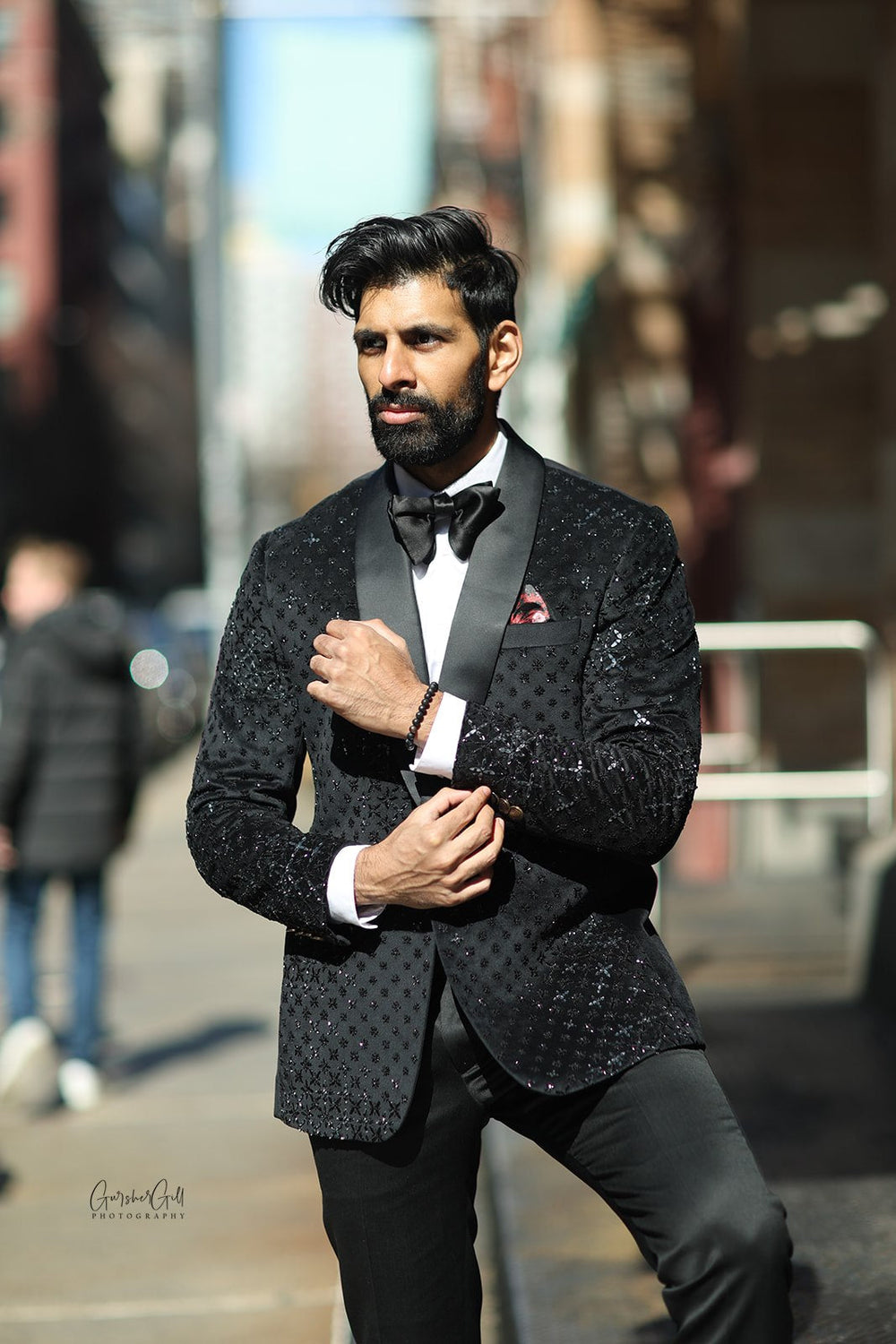 Black Mirror Embroidered Tuxedo