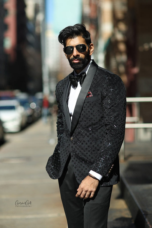 Black Mirror Embroidered Tuxedo