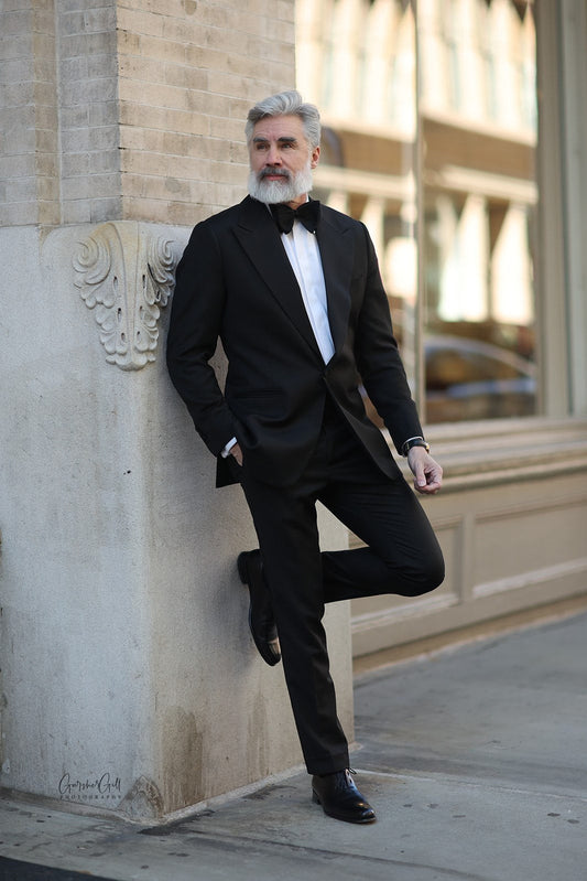 Black Gross Grain Tuxedo