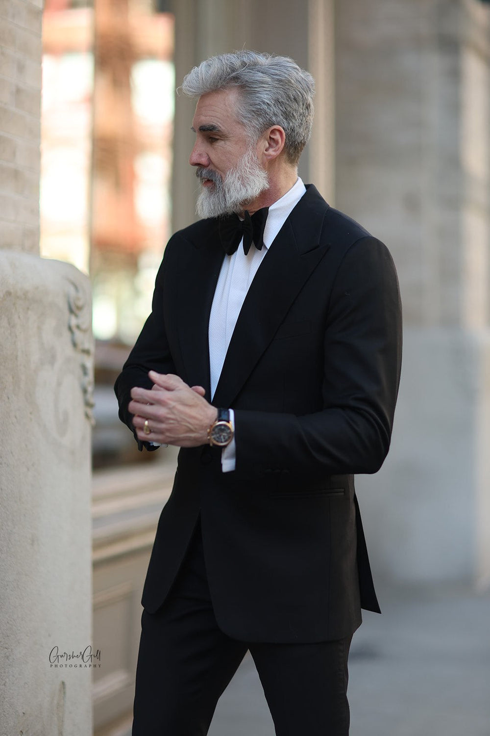 Black Gross Grain Tuxedo