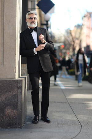 Black Gross Grain Tuxedo