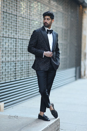 Black Diamonds Studded Tuxedo