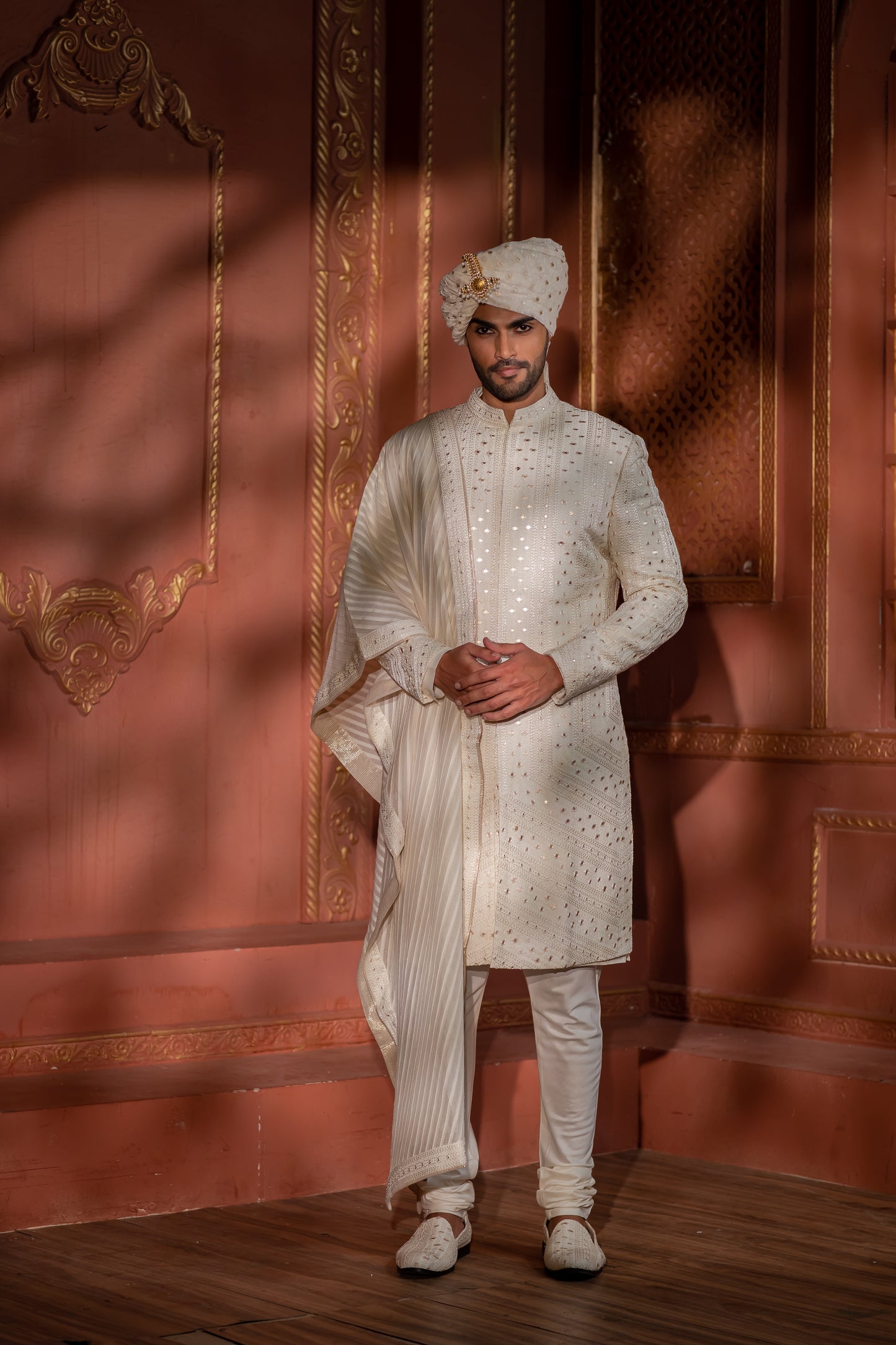 MIRROR MOSIAC SHERWANI