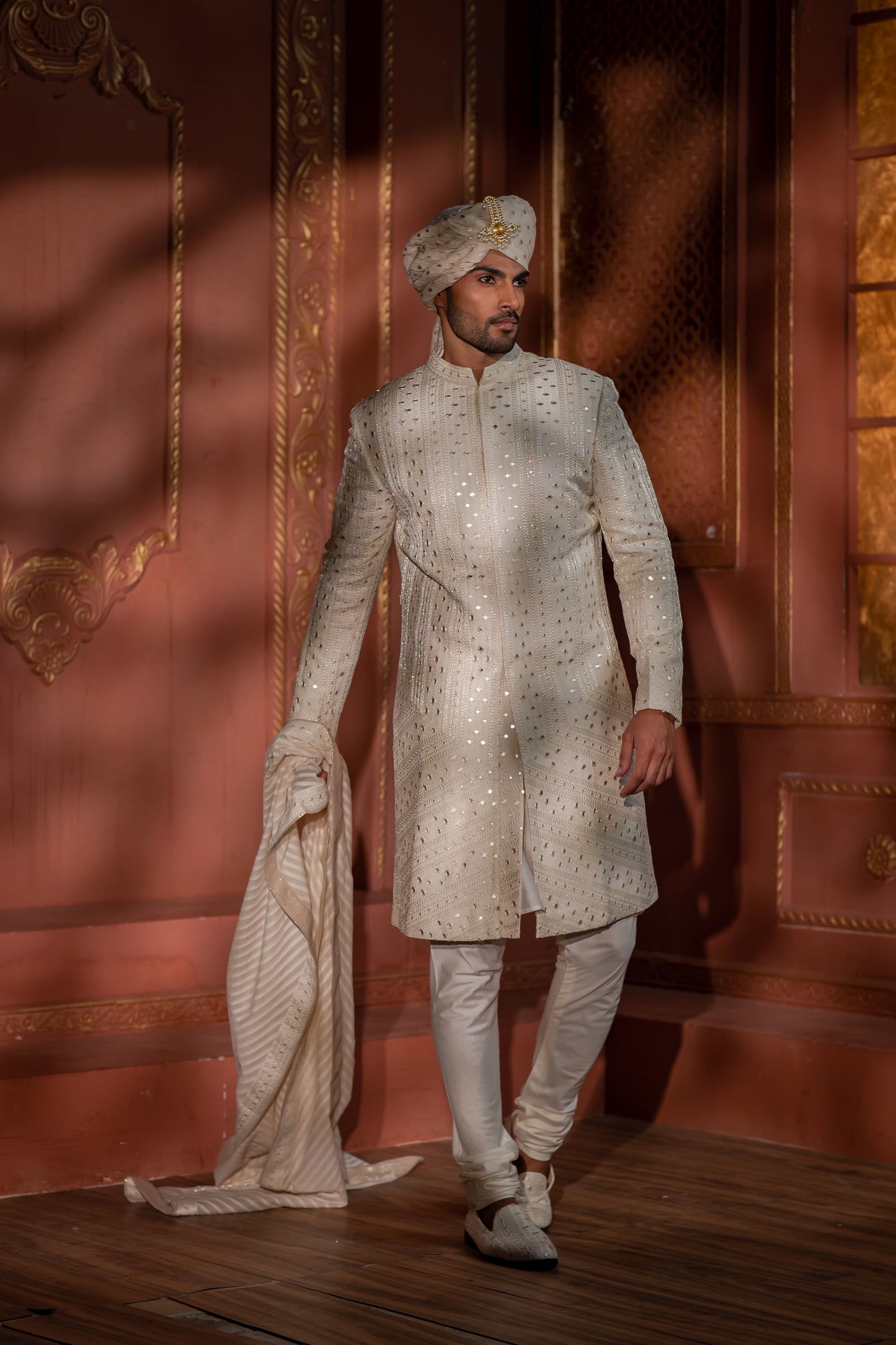 MIRROR MOSIAC SHERWANI