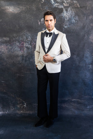 Offwhite Velvet Tuxedo