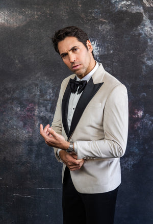 Offwhite Velvet Tuxedo