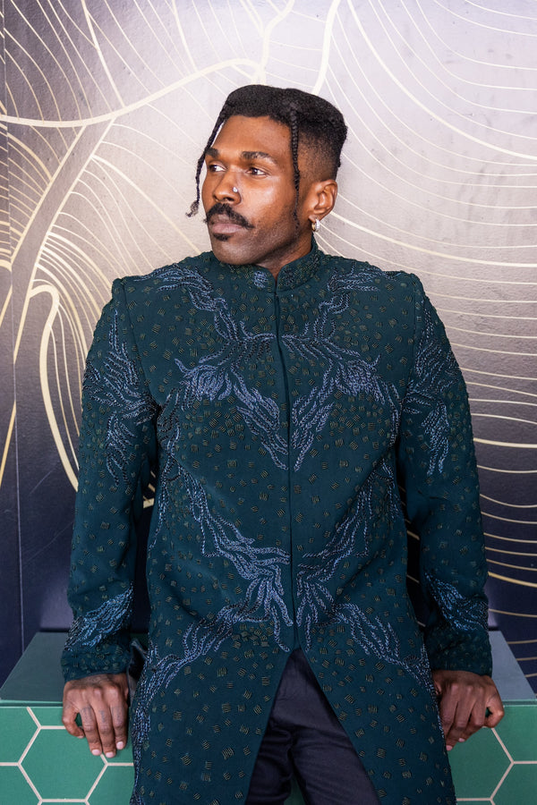 Emerald Storm Sherwani