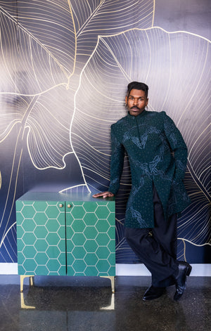 Emerald Storm Sherwani