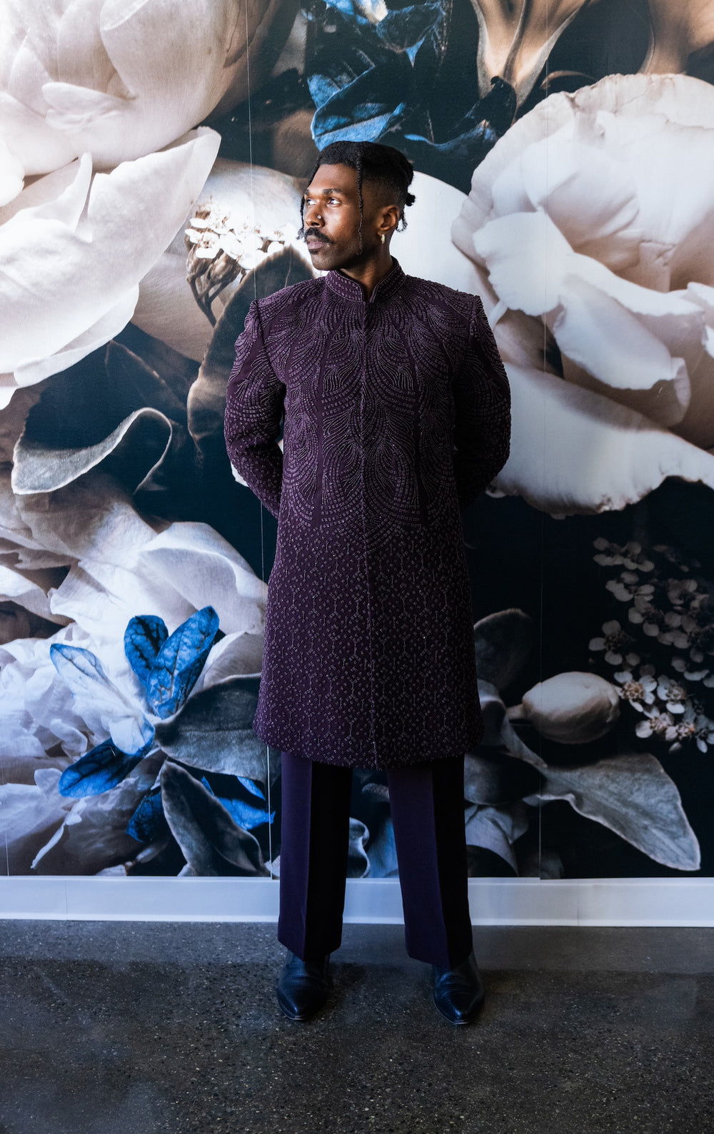 Plum Majesty Sherwani