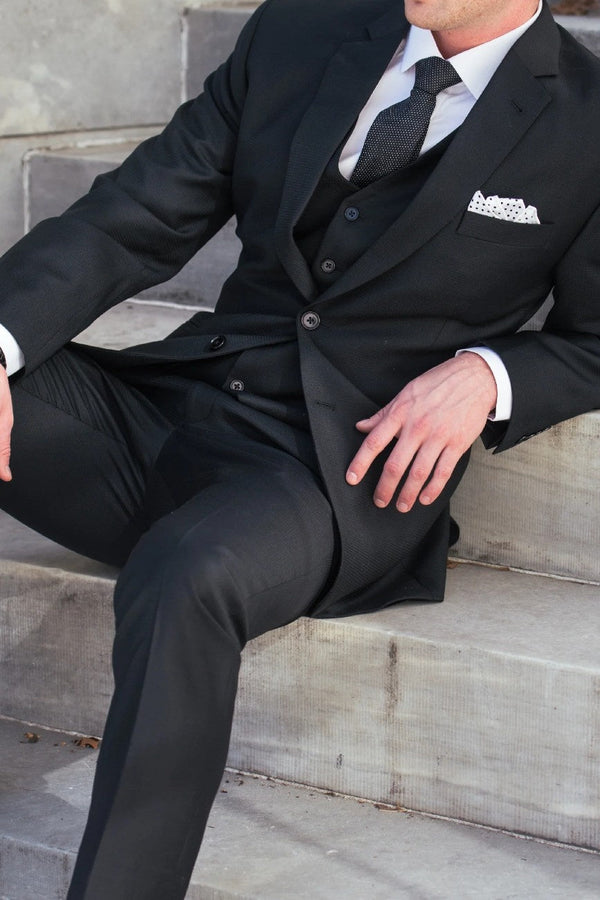 Black Three Piece Suit