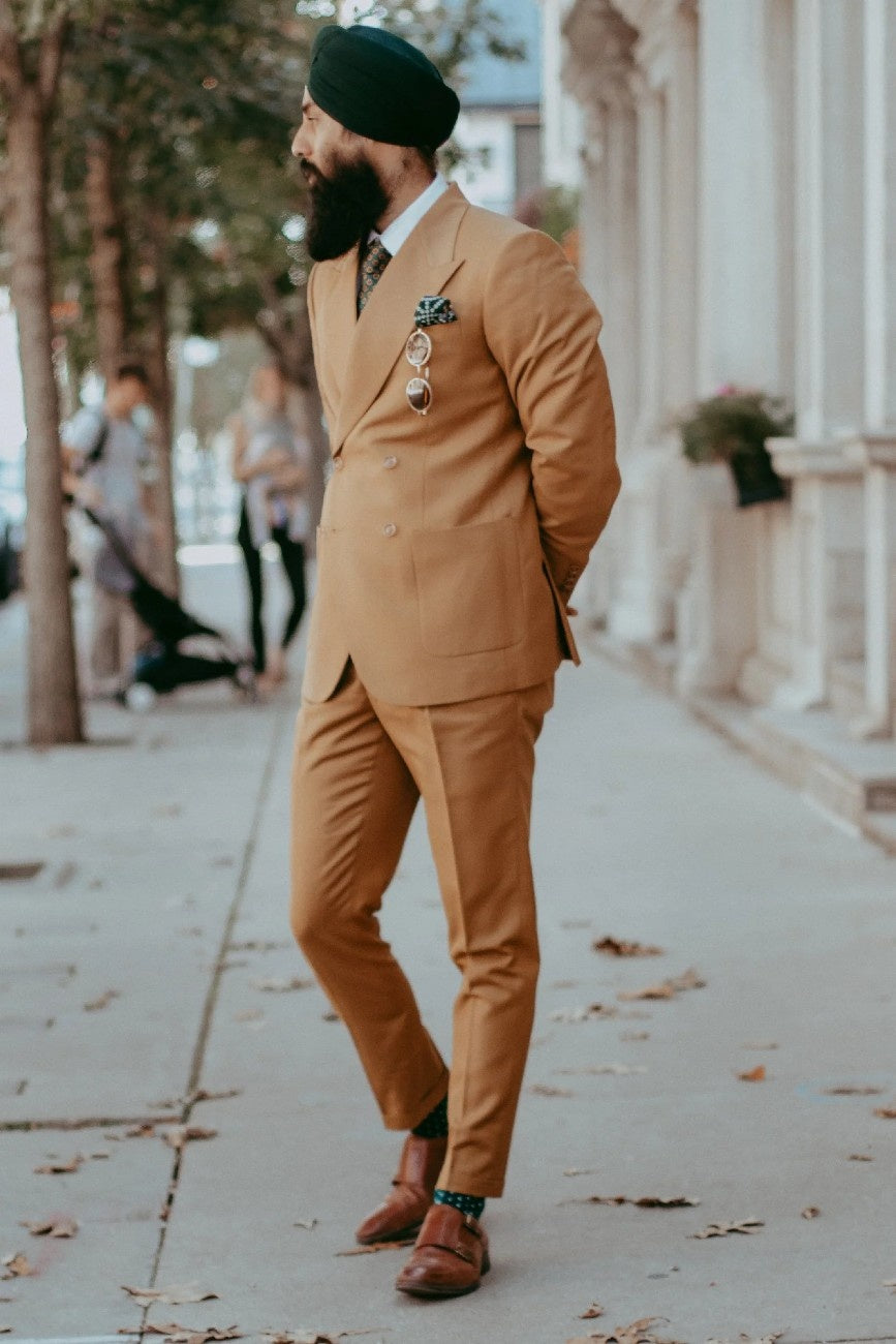 Dark Yellow Suit for Men