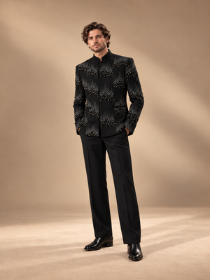 Black Graph Indowestern Set additional view