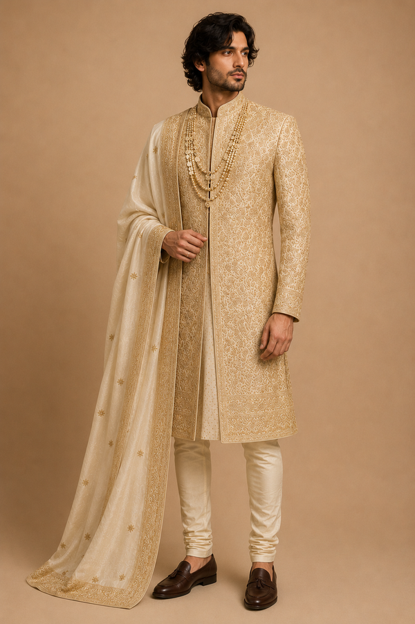Golden Hour Sherwani view four