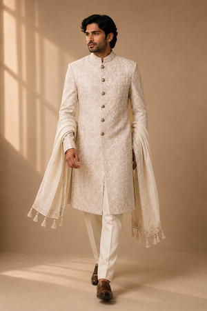 Vertical Botanical Garden Sherwani additional view