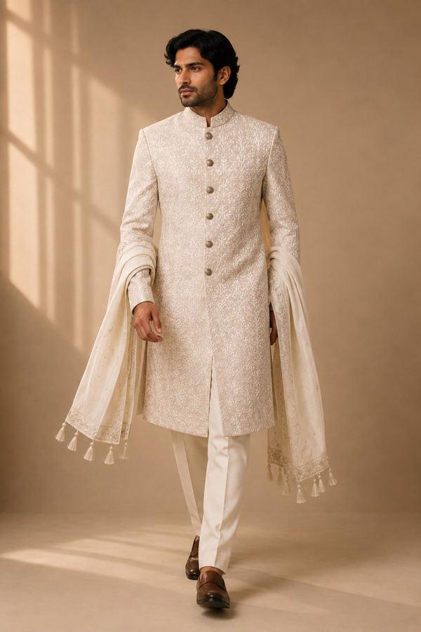 Vertical Botanical Garden Sherwani additional view