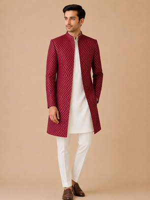 Checkered Sherwani