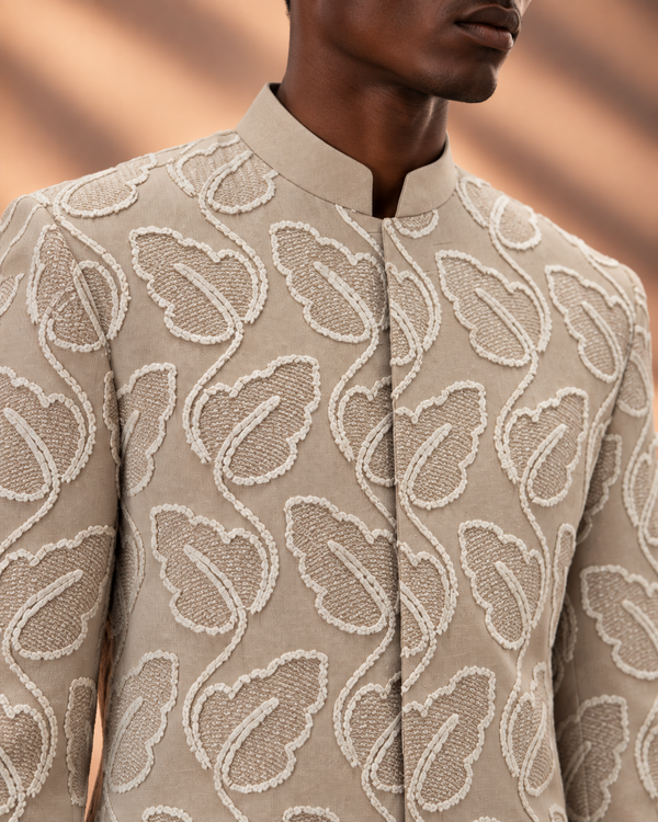 Ivory Current Indowestern Set