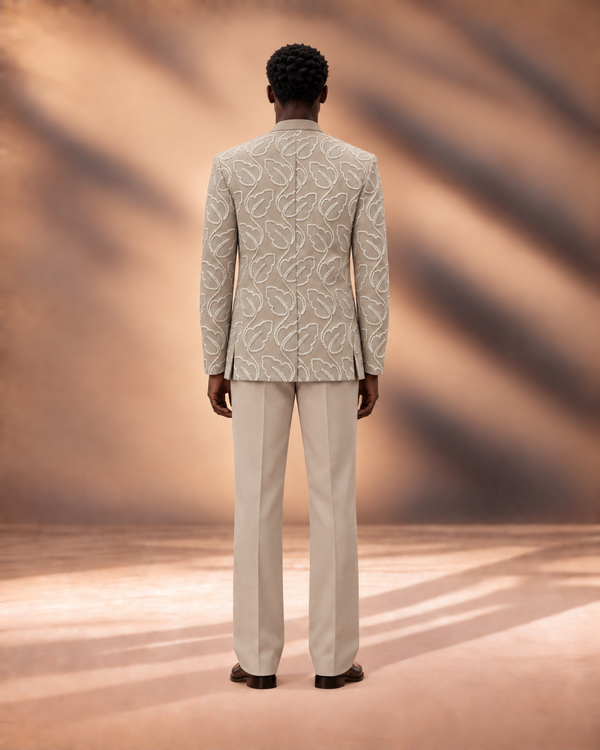 Ivory Current Indowestern Set