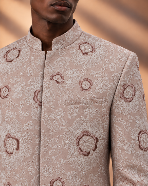 Soft Bloom Indowestern Set