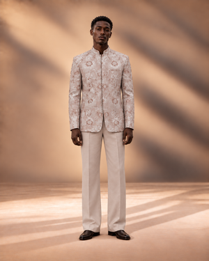 Soft Bloom Indowestern Set