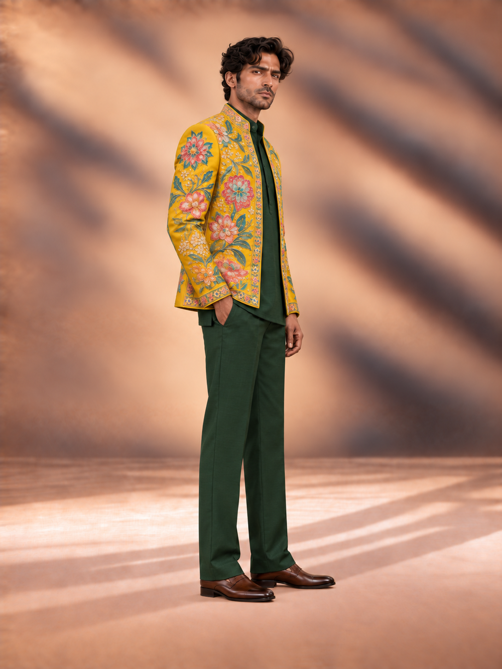 Yellow Fever Indowestern Set