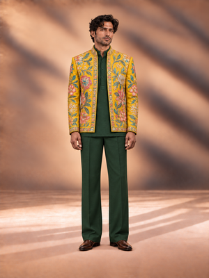 Yellow Fever Indowestern Set