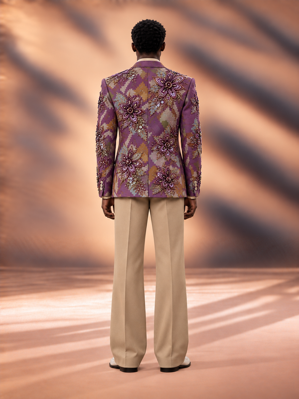 Purple Crush Indowestern Set