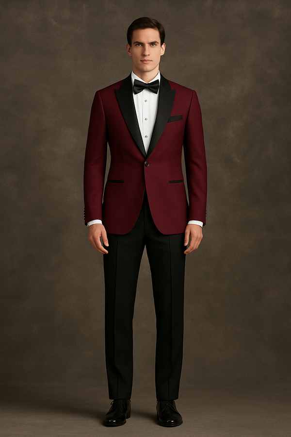 Burgundy Tuxedo