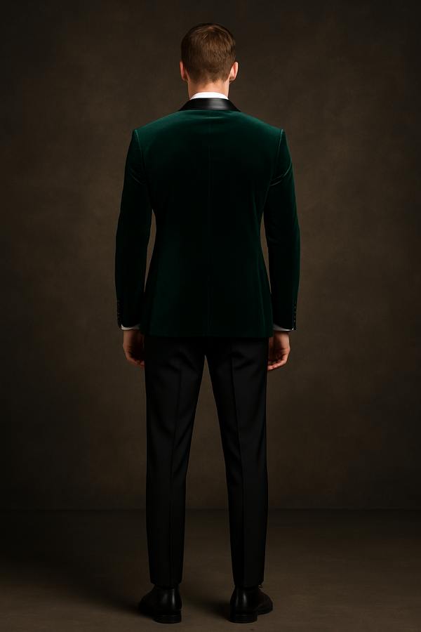 Green Velvet Tuxedo