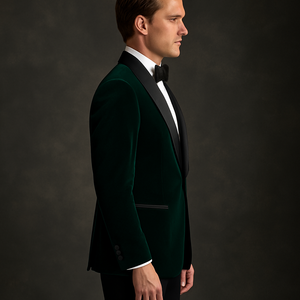 Green Velvet Tuxedo