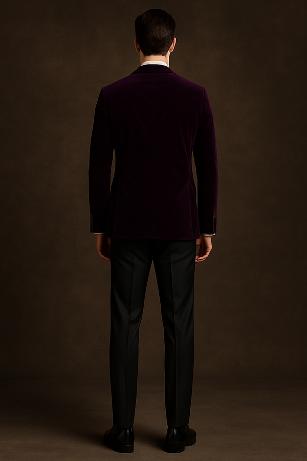 Eggplant Velvet Tuxedo