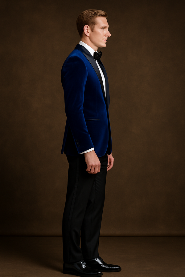 Sapphire Blue Velvet Tuxedo