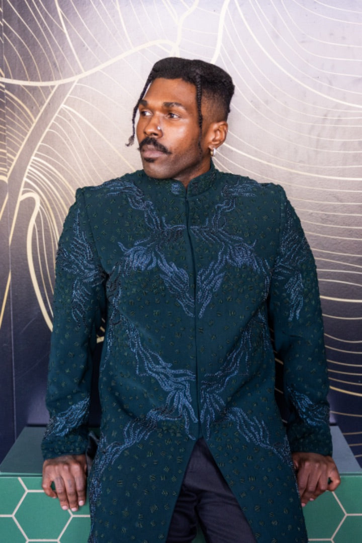 Emerald Storm Sherwani