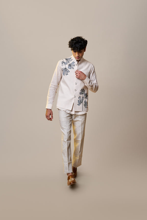 Ivory Geometric Bloom